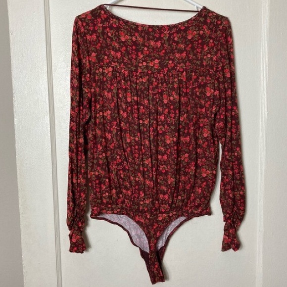 NWT! Free People Kaya Printed Floral Bodysuit - Picture 10 of 11